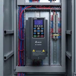 Variador de Frecuencia Variable (VFD) Trifásico de 220V y 15KW para Uso Industrial Pesado, Modelo VFD150C23A-21 - Product Image 1