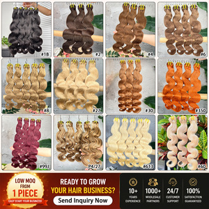 Vendita all'ingrosso # 30 Fasci di <span class=keywords><strong>Capelli</strong></span> Umani Vergini Grezzi Brasiliani 100% Naturali, Ondulati, <span class=keywords><strong>Castano</strong></span> Rame, Allineati alle Cuticole, Remy, Lunghezza Media - Product Image 6