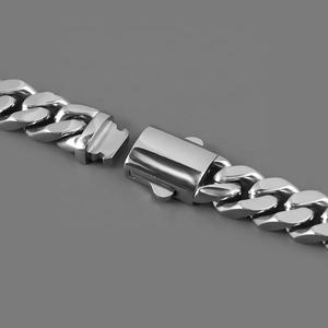 Collier chaîne cubaine pour homme, bijoux hip-hop, chaîne à maillons cubains en acier inoxydable - Product Image 6