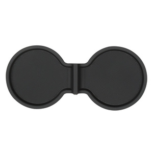 Support de tasse en silicone pour Tesla Model 3 Y, tapis de console centrale absorbant les chocs et résistant aux rayures, noir - Product Image 1