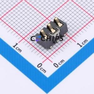 GT-BTP30003-0460A-016A Blade/Spring Contact <b>Battery</b> <b>Connector</b> SMD,P=3mm <b>Connector</b> Spring Contact Type 3mm 3P Horizontal Mount - Product Image 1
