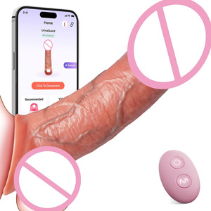 Wholesale of liquid silicone artificial penis covers for men electric time delay wearable hollow penis covers for adult sexual - Product Image 1