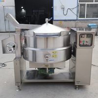 Marmite de cuisson commerciale inclinable à double enveloppe avec contrôle de température pour la préparation de sauces, de pop-corn et de beurre de khoya