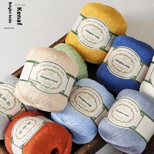 Chal de manga corta de verano al por mayor hilo de tejer de algodón suave patrón teñido lentejuelas encaje de lino oculto alto para bordado - Product Image 4