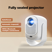 Proyector LCD Portátil Mini B17 en Oferta, Totalmente Sellado, Enfoque Automático, Compatible con 1080P 4K, Full HD, WIFI, Android 12, HIFI Estéreo 3D