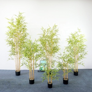 Arbustes <span class=keywords><strong>en</strong></span> <span class=keywords><strong>bambou</strong></span> <span class=keywords><strong>en</strong></span> plastique Décoration de patio intérieur 120 cm 4 pieds Plante artificielle écologique de haute qualité <span class=keywords><strong>en</strong></span> <span class=keywords><strong>pot</strong></span> - Product Image 1