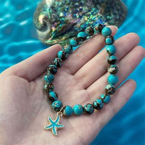 Bracelet en pierre naturelle avec perles de verre colorées pour l'équilibre émotionnel – Prêt à expédier – Remise sur le volume en stock - Product Image 3