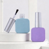 Bouteille en verre vide de 10 ml pour vernis à ongles, de bonne qualité, en stock, vente en gros d'usine, conteneur anti-fuite pour gel UV avec bouchon argenté et pinceau