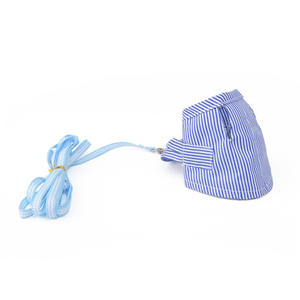 ストライプボウチンチラハムスター小さなペットリスハーネス漫画のベスト服ハムスターマウスラット用リードカラーベル付き - Product Image 4