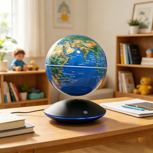 Globe terrestre à lévitation magnétique avec lumière LED, décoration pour la maison et le bureau, lampe globe terrestre flottante, cadeau éducatif - Product Image 3