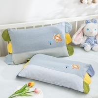 Taie d'oreiller mignonne à motif de dessin animé, housse de coussin colorée avec décor d'oreilles, taies d'oreiller de haute qualité