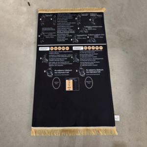 Tappetino da <span class=keywords><strong>Preghiera</strong></span> per Principianti con <span class=keywords><strong>Guida</strong></span> alla <span class=keywords><strong>Preghiera</strong></span>, Moschea di Mecca e Medina, Cuscino in Schiuma da 10mm, Perfetto per Musulmani Principianti - Product Image 1