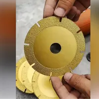 Disque de scie diamanté de qualité industrielle de 110 mm pour marbre, céramique, quartz, pierre, jade, carreaux de céramique pour meuleuse d'angle