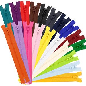 Stock Plastic Auto Lock Nylon <b>Zipper</b> 20cm Closed End Color Custom Suit Pants Garment <b>Zipper</b> - Product Image 1