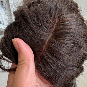 Dropshipping en gros : Toppers en cheveux humains Remy russes avec base mono pour femmes, Toppers en cheveux humains vierges mono pour femmes - Product Image 6