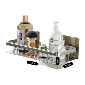Étagère <span class=keywords><strong>de</strong></span> rangement murale pour cuisine et salle <span class=keywords><strong>de</strong></span> bain, étagères murales en aluminium pour salle <span class=keywords><strong>de</strong></span> bain, étagère flottante, panier suspendu pour <span class=keywords><strong>douche</strong></span> - Product Image 3