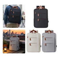 Sac à dos pour ordinateur portable de grande capacité, personnalisable avec logo, multi-compartiments, sac à dos de voyage décontracté et tendance, imperméable