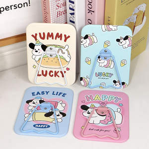 Dachshund Stand Table Single Sided Plastic Frame One-Way HD Makeup <strong>Mirror</strong> for Office Desk Wall-Mounted Dormitory Cute Design - Product Image 2