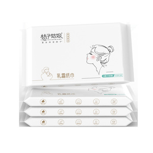 Lingettes en papier crème Orange Girl, 3 couches, 110 feuilles, 6 paquets, lingettes pour le soin de la peau, lingettes pour bébés - Product Image 1