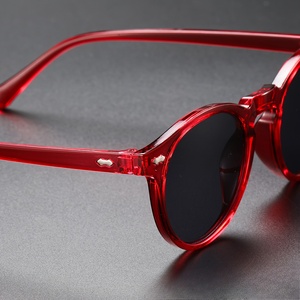Gafas <span class=keywords><strong>de</strong></span> Moda CS <span class=keywords><strong>COJOS</strong></span> TR90 <span class=keywords><strong>de</strong></span> Acetato para Hombre y Mujer - Lentes Ovaladas Vintage con Lentes Negros, Armazón Ligero y Duradero, Unisex - Product Image 3