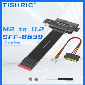 TISHRIC NGFF <span class=keywords><strong>M</strong></span>.2 <span class=keywords><strong>M</strong></span>-适用于笔记本电脑台式机的U.2 SFF-8639硬盘转换器适配器卡兼容2.5 “3.5” U.2硬盘驱动器 - Product Image 2