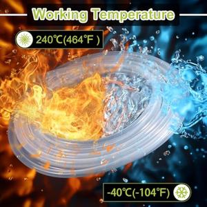 Cannucce riutilizzabili in fabbrica monouso in Silicone morbido elastico 6x12mm tubi per bevande calde sicure per alimenti tagliati su ordinazione - Product Image 4