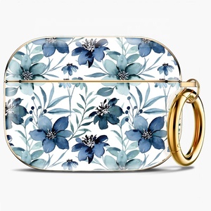 2023 Hot Sale Electroplated Gold Hard PC Shockproof Protective <strong>Cover</strong> <strong>Case</strong> with Hook for <strong>AirPods</strong> <strong>Pro</strong> 2 <strong>Case</strong> <strong>Cover</strong> - Ready Stock - Product Image 6