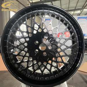 SS forjado 2 piezas 8x6,5 ruedas de plato profundo negras personalizadas para RAM 3500 Ford F250 F350 GMC Sierra 2500 Offroad 22 24 26 28 pulgadas llantas - Product Image 3