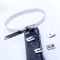 FSCAT 4,6x200mm SS304 Edelstahl-Kabelbinder mit Kugelverschluss Selbstsichernde Metall-Kabelbinder für Industrielle Anwendungen SS-Kabelbinder