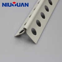 NIUYUAN Protection murale en plastique personnalisée Cloisons sèches en PVC Perle d'angle pour le plâtrage