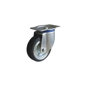 Rueda Giratoria de Acero Prensado de Uso Medio, Resistente, para Carretillas Industriales, Carga Pesada - Product Image 2
