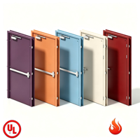 Puerta Cortafuego de Acero Personalizada con Marco Metálico Hueco para Hoteles, Apartamentos y Oficinas, Directo de Fábrica