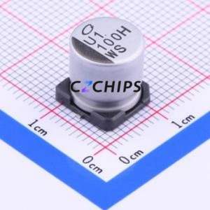 Condensador Electrolítico de Aluminio SMD UWS1H101MCL1GS, D10xL10mm 100uF 20% 50V 10mm - Product Image 1