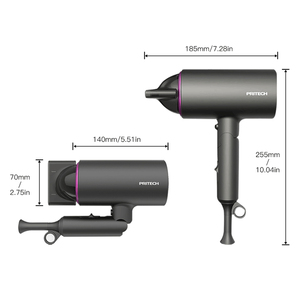 <span class=keywords><strong>Secador</strong></span> de pelo iónico negativo, de alta velocidad, bajo ruido, <span class=keywords><strong>difusor</strong></span> térmico, minisecador de pelo - Product Image 3