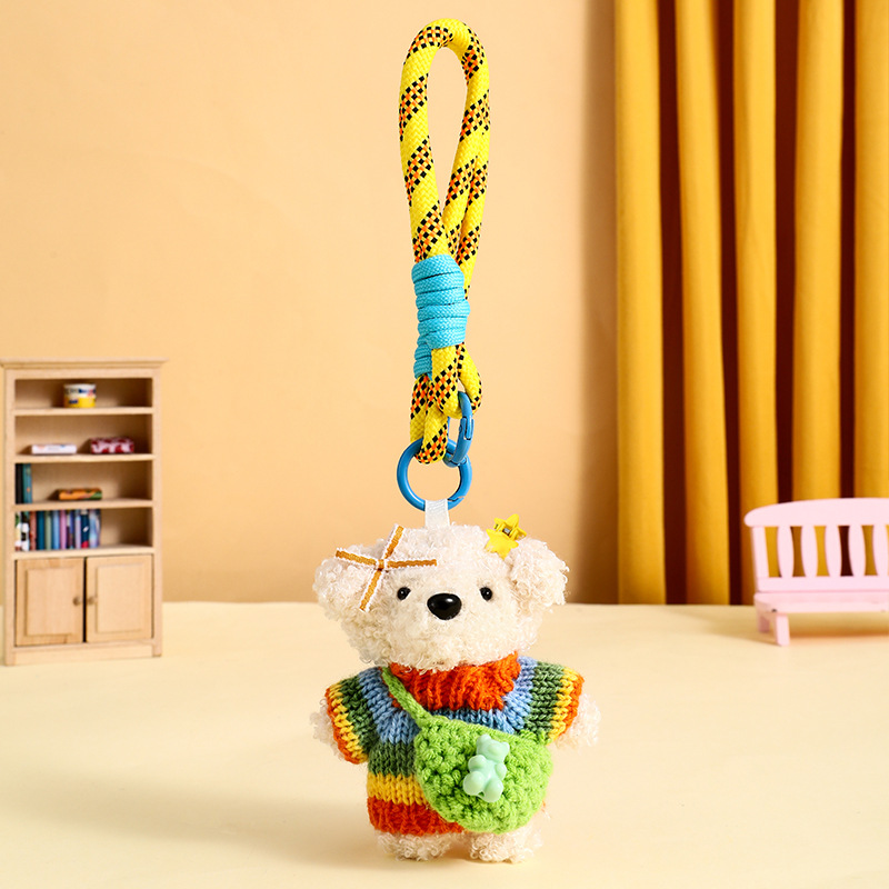 Ciondolo cucciolo maglione - vestiti arcobaleno