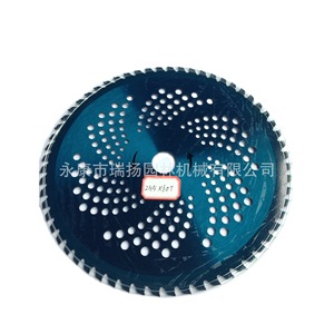 Disco de corte para cortacésped rotativo de 255 mm x 60 dientes con revestimiento de aleación para piezas de cortacésped rotativo - Product Image 1