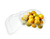 Hart Vorm Aardbei Huisdier Fruit Doos Transparant Deksel Aardbei Lade Clear Fruit Container Voedsel Verpakking