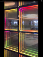 Piste de danse à miroir infini 3D RGBW UV IP65 450x450 LED, vente directe d'usine pour parcs d'aventure et mariages