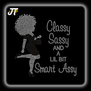 Op maat gemaakte strass steentjes strijktransfers - papierloze machine voor heren kleding, T-shirts decoratie - Product Image 1