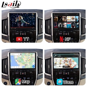 Interfaz multimedia para coche Android 10 con <span class=keywords><strong>Yandex</strong></span>, mapa de Google para Toyota Land Cruiser LC200 nuevo 2019-VXR/GXR - Product Image 4