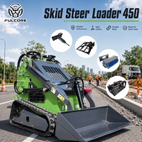 Mini-chargeuse compacte sur chenilles certifiée EPA FULCORE pour chantier étroit, ferme, jardin et déneigement – Offre Spéciale