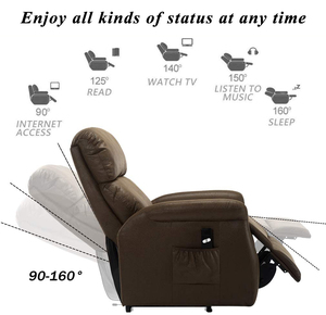 JKY Furniture Custom Comfortable Manual Recliner Chair Home Small Size Seats Durable PU <strong>Massage</strong> <strong>Sofa</strong> for Living Room Kids Adult - Product Image 5