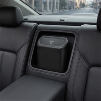 Mini poubelle de voiture étanche avec couvercle à pression pour voiture, camion, camping-car, nettoyage intérieur, lots en gros