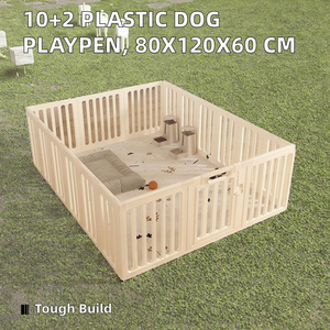 Piccolo di medie dimensioni 10 + 2 80*120*60cm moderno in plastica per cani, facile da montare, recinto pieghevole per canile, recinzione per animali domestici - Product Image 2