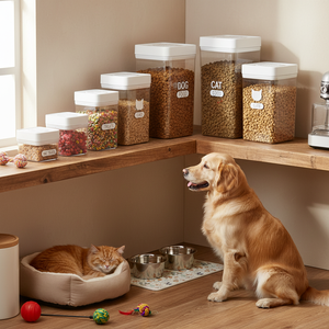 Vacare Vacuum Airtight Dry Dog <b>Food</b> <b>Storage</b> Container Travel <b>Pet</b> <b>Food</b> <b>Storage</b> Containers Desk Cat Bin Good Containers 10L 13L - Product Image 2