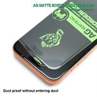 Protection d'écran en verre trempé antistatique 3D sans bordure, finition mate, 500C, pour iPhone 18 Pro Max, 17 Air, 16, 13, 14, 12, 11