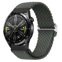 Bracelet de montre en nylon tressé Win-Win 20 mm 22 mm pour Huawei GT2 Garmin Samsung Galaxy Watch 4 5