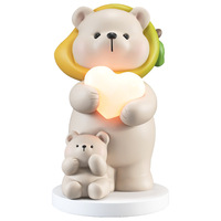 Haute qualité Cure ours grand atterrissage décoration de la maison salon chambre enfants chambre Bluetooth lampe LED Sculpture ornements