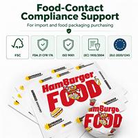 Papier sulfurisé personnalisé pour emballage de hamburgers, papier d'emballage pour sandwichs, papier de charcuterie, papier ciré alimentaire pour shawarma