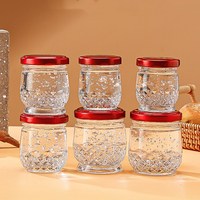 Stoples Kaca Mini Kecil dengan Tutup untuk Madu, Selai, Acar, 50ml 75ml 100ml Stoples Kaca untuk Sarang Burung dan Saus Pedas